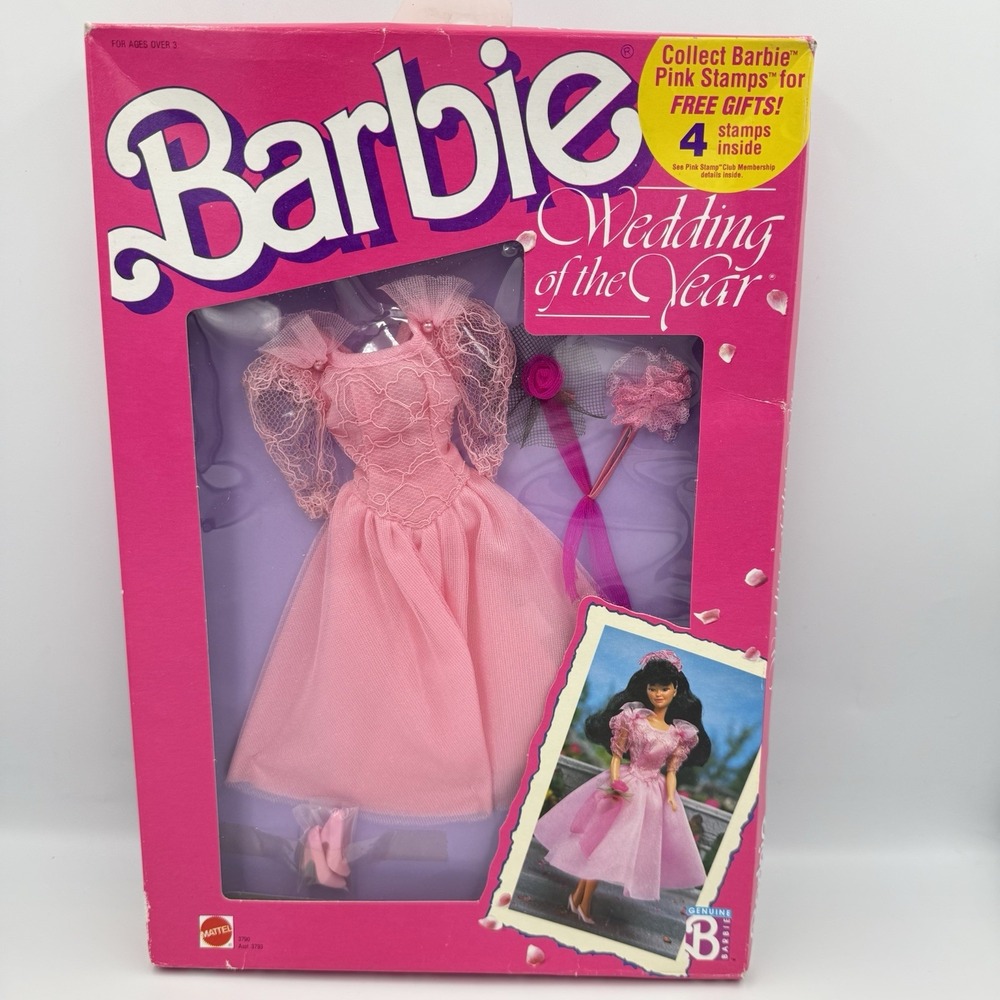 1989 Vintage Wedding of the Year Barbie Fashion NRFB #3790